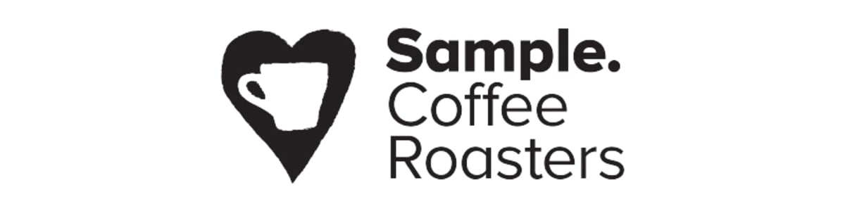 Third Sample Coffee logo including Roasters and the heart and cup graphic