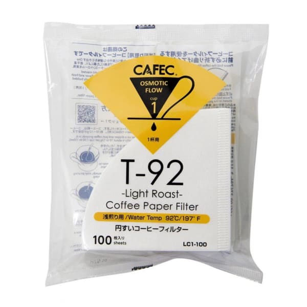 Photo of Cafec 1 Cup Light Roast Filter Paper 100 Pack