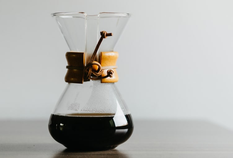 Image of someone making Chemex