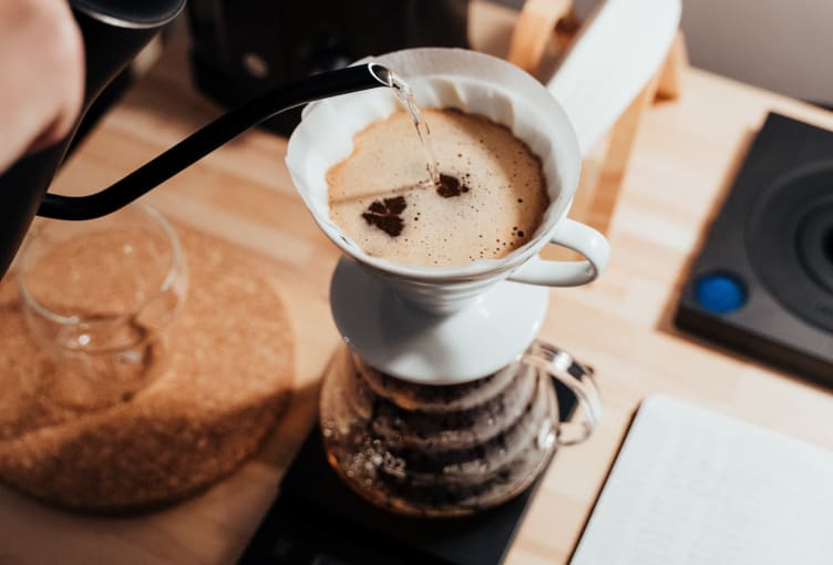 Image of someone making Hario V60